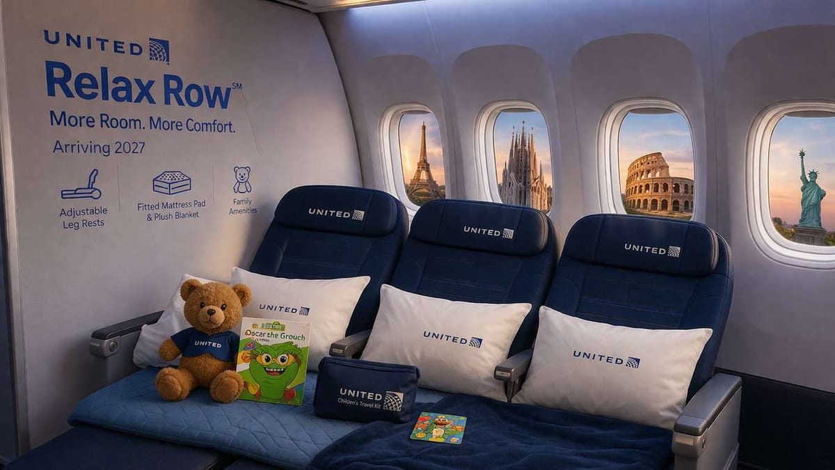 United Launches Relax Row Couch Seats On Long-Haul Routes