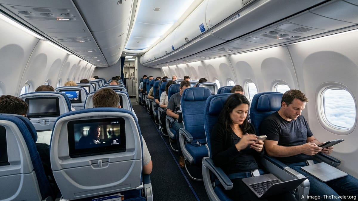 My First ‘Flight to Nowhere’ on United’s New Starlink Wi‑Fi