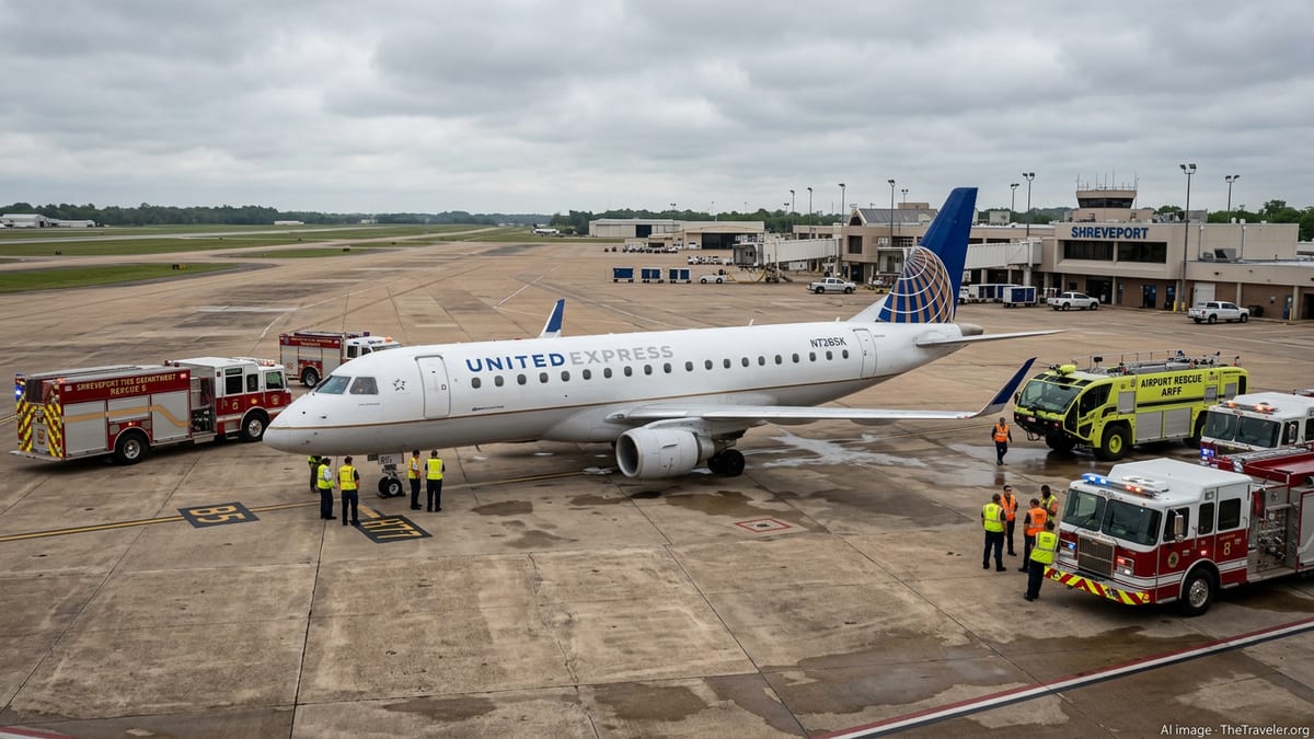 United Flight UA4887 Makes Emergency Landing in Shreveport