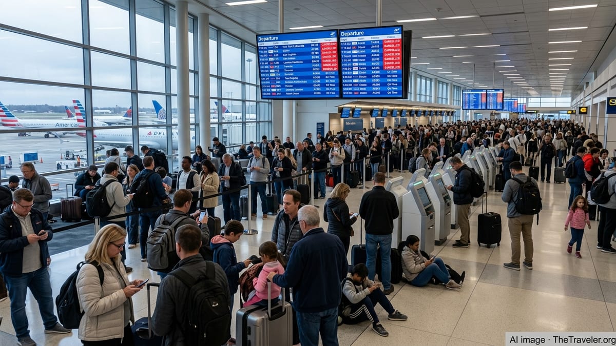 US Flight Disruptions Hit Major Routes as Cancellations Mount