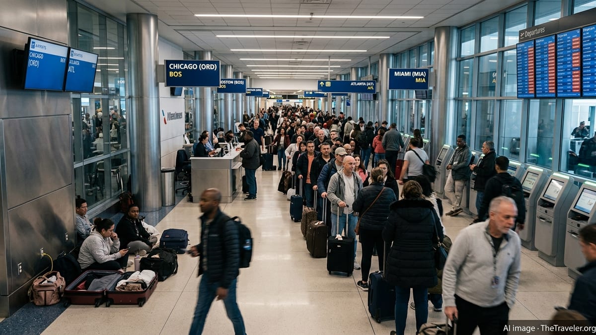Major US Hubs Snarl as Hundreds of Flights Axed and Delayed