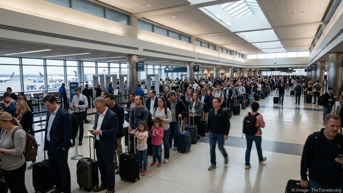 US Airports Snarl as Security Lines Lengthen Nationwide