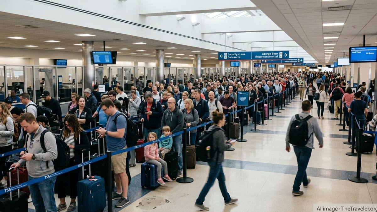 US Airports Reel From TSA Delays Amid Shutdown Chaos
