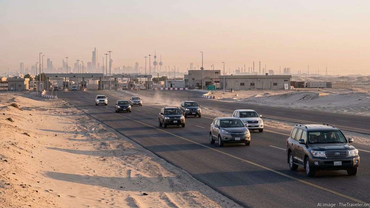 US Embassy Kuwait Maps Urgent Overland Exit for Americans