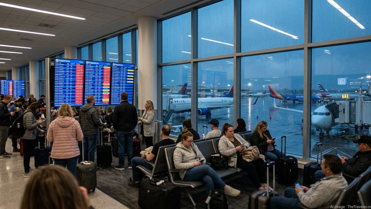 Storms Trigger 1,100 Flight Cancellations Across U.S. Hubs