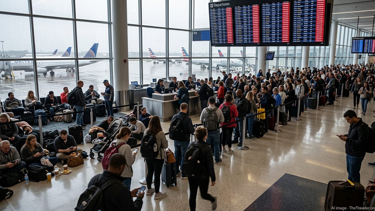 US Flight Chaos: 825 Cancellations Hit Major Hubs
