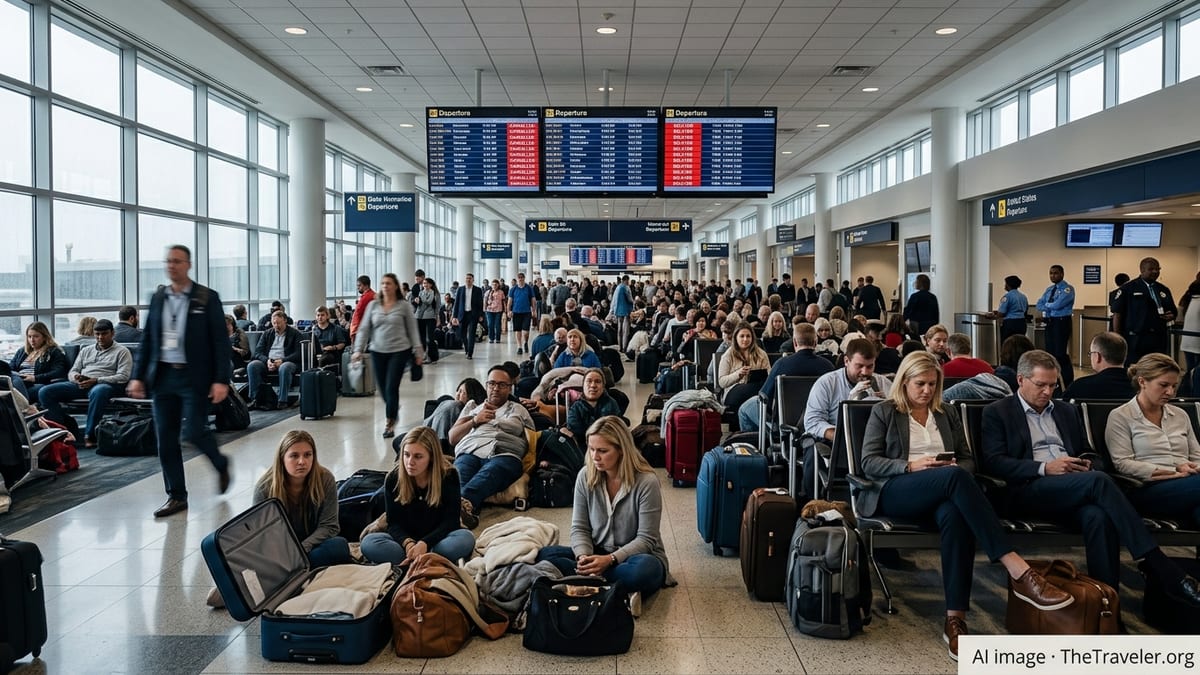 US Flight Chaos Strands Thousands After Mass Cancellations