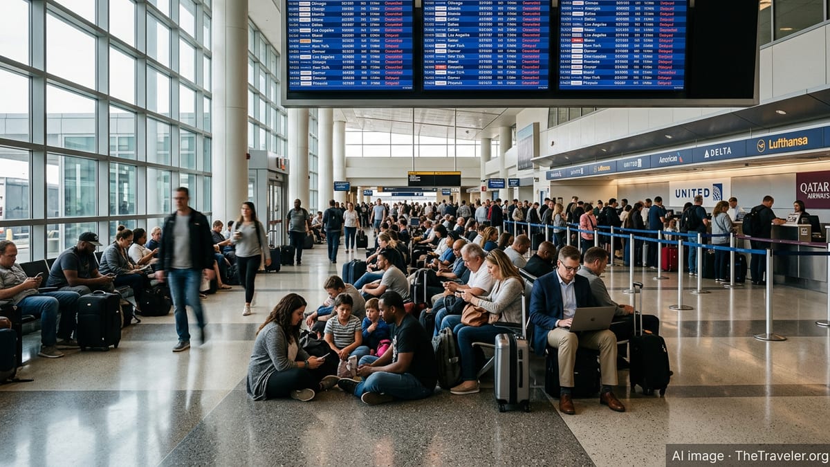 US Flight Chaos as Major Airlines Cancel Nearly 200 Trips