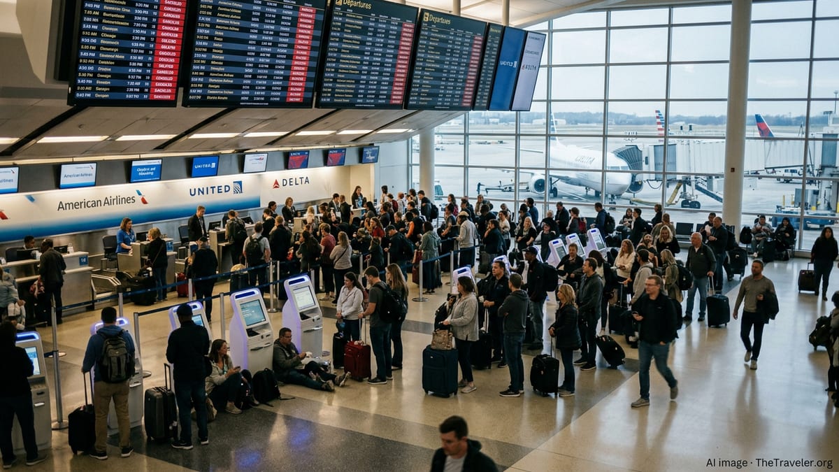 Severe Flight Disruptions Snarl Major U.S. Hubs