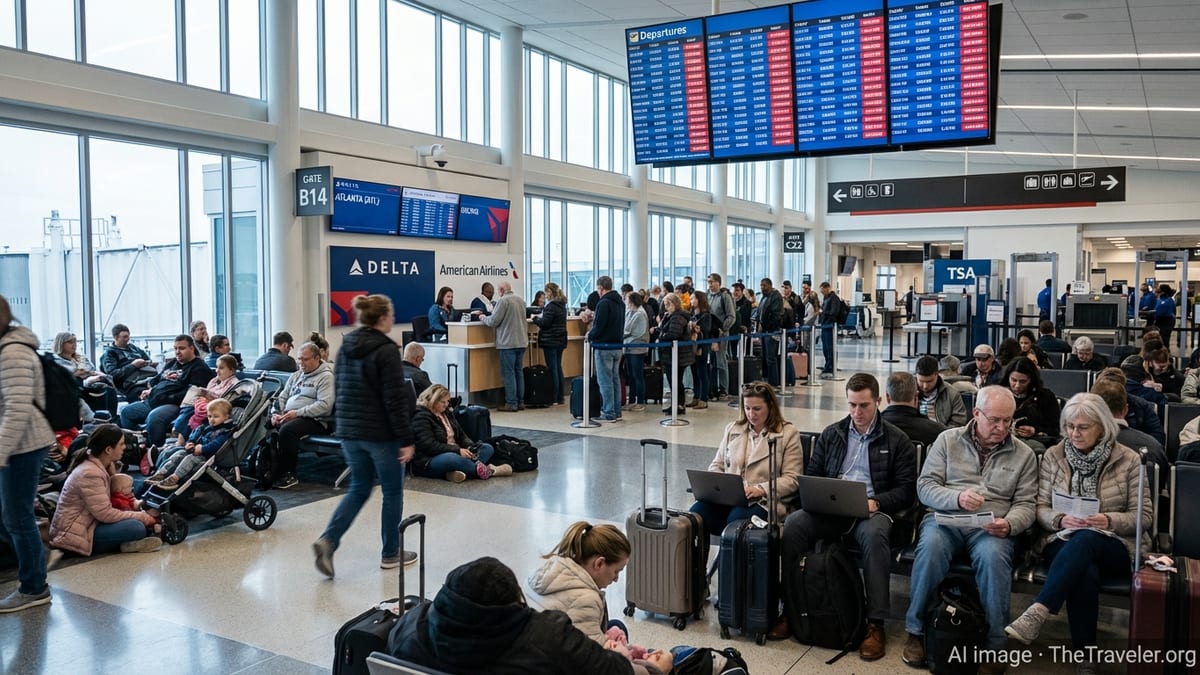 US Flight Chaos: Cancellations and Delays Snarl Major Hubs