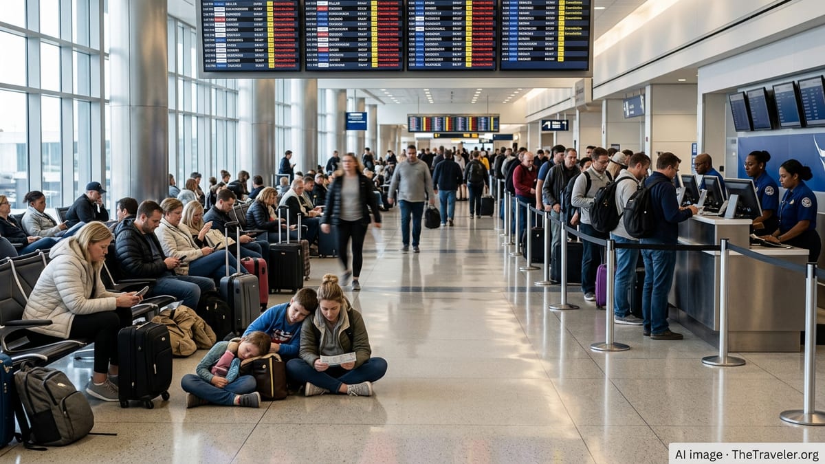 Thousands Stranded as Flight Disruptions Ripple Across U.S.