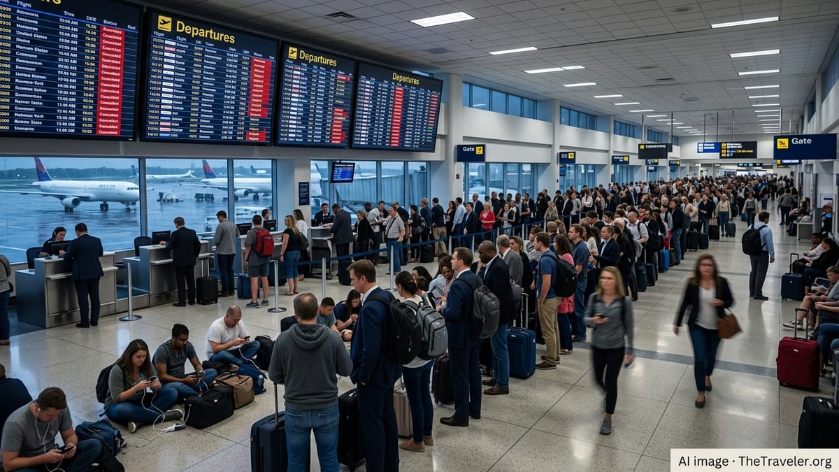 US Flight Chaos Strands Thousands as Storms Snarl Hubs