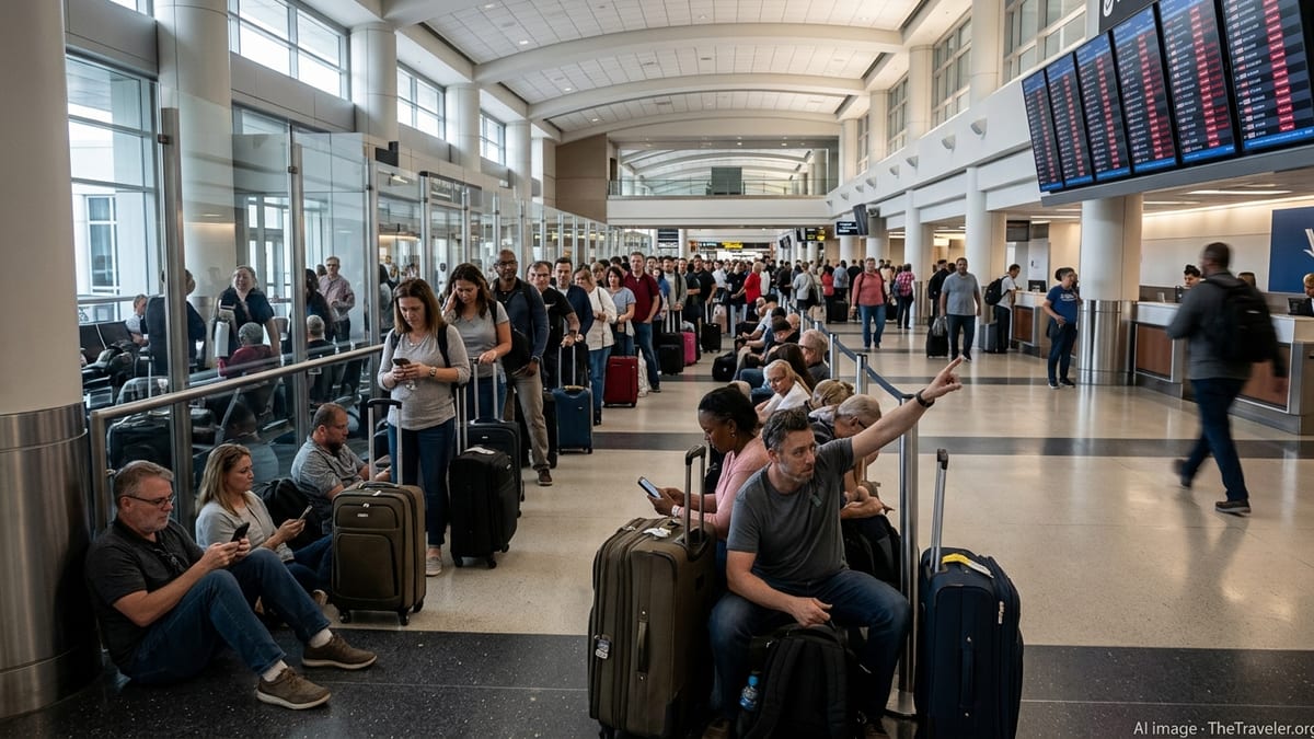 Thousands Stranded as U.S. Flight Chaos Hits Major Hubs
