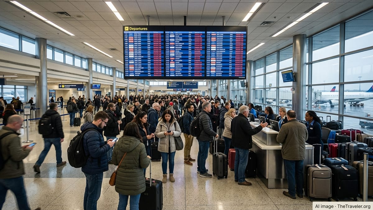 US Travelers Face Widespread Flight Disruptions Today