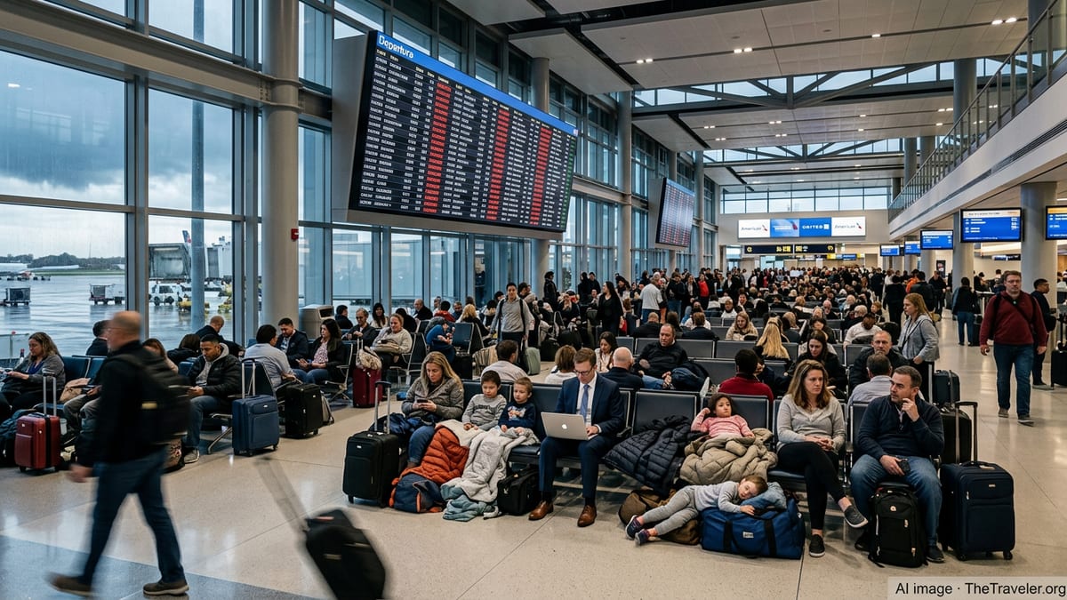 Mass Flight Disruptions Strand Thousands of U.S. Travelers