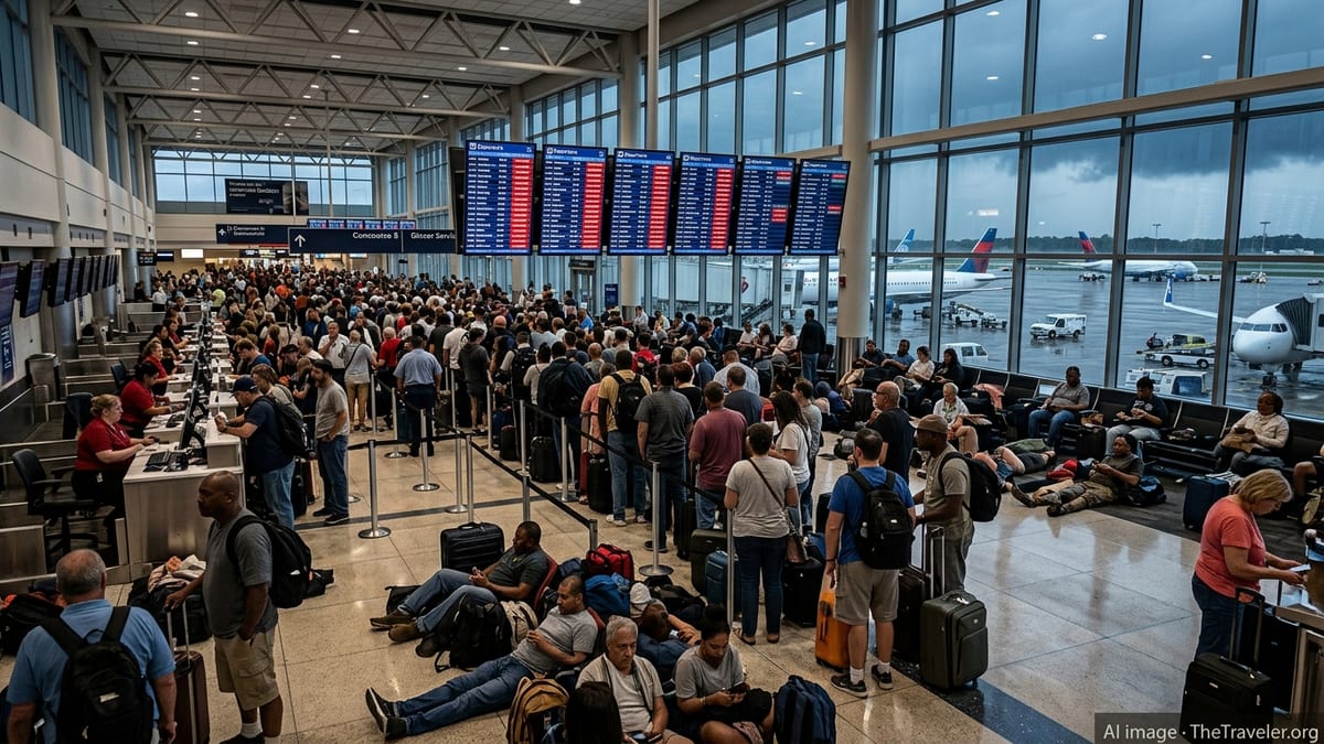 Storms And Shutdown Chaos Strand Thousands Of U.S. Flyers
