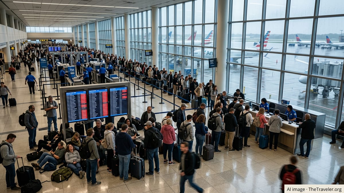 Storms and TSA Strain Snarl Air Travel Across the U.S.