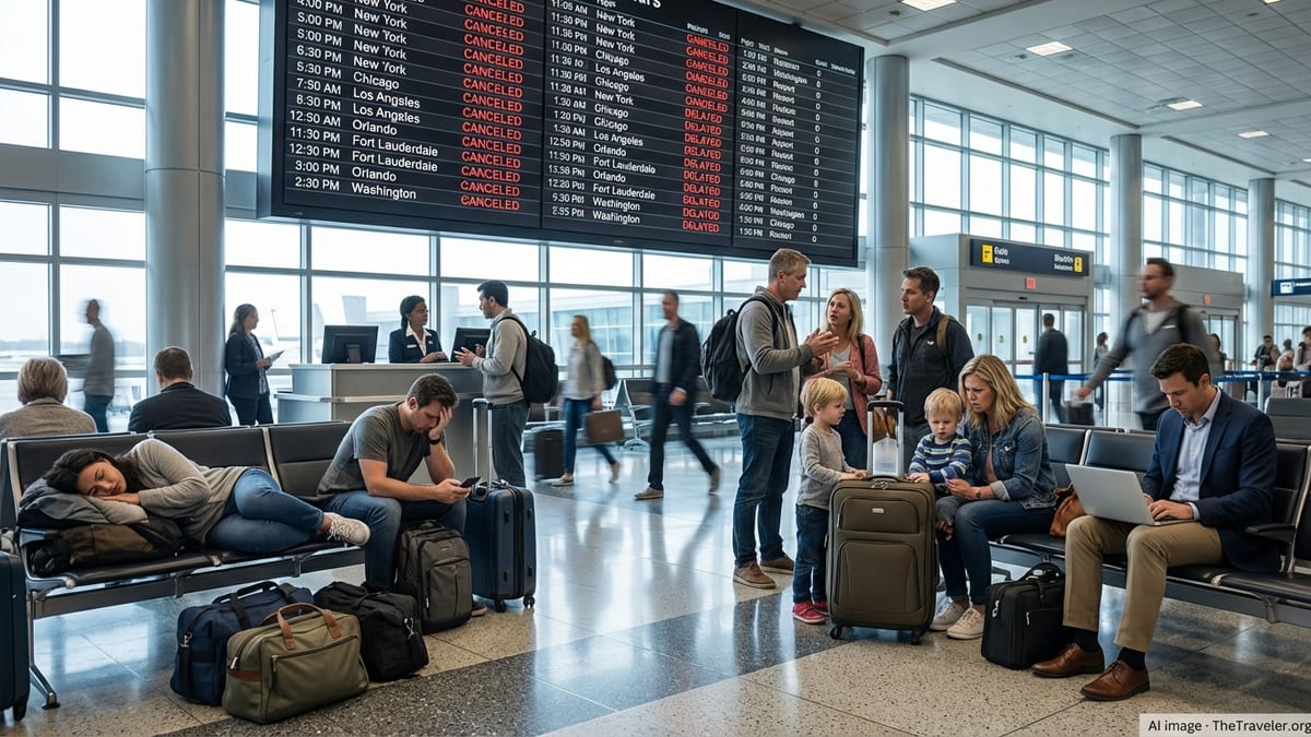 Thousands Stranded as Flight Chaos Hits Major US Hubs