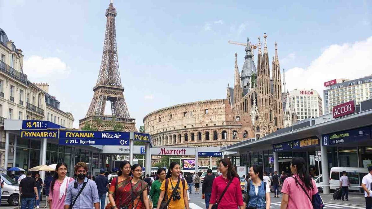 US, India, Canada, China Drive Record Tourism Wave to Europe