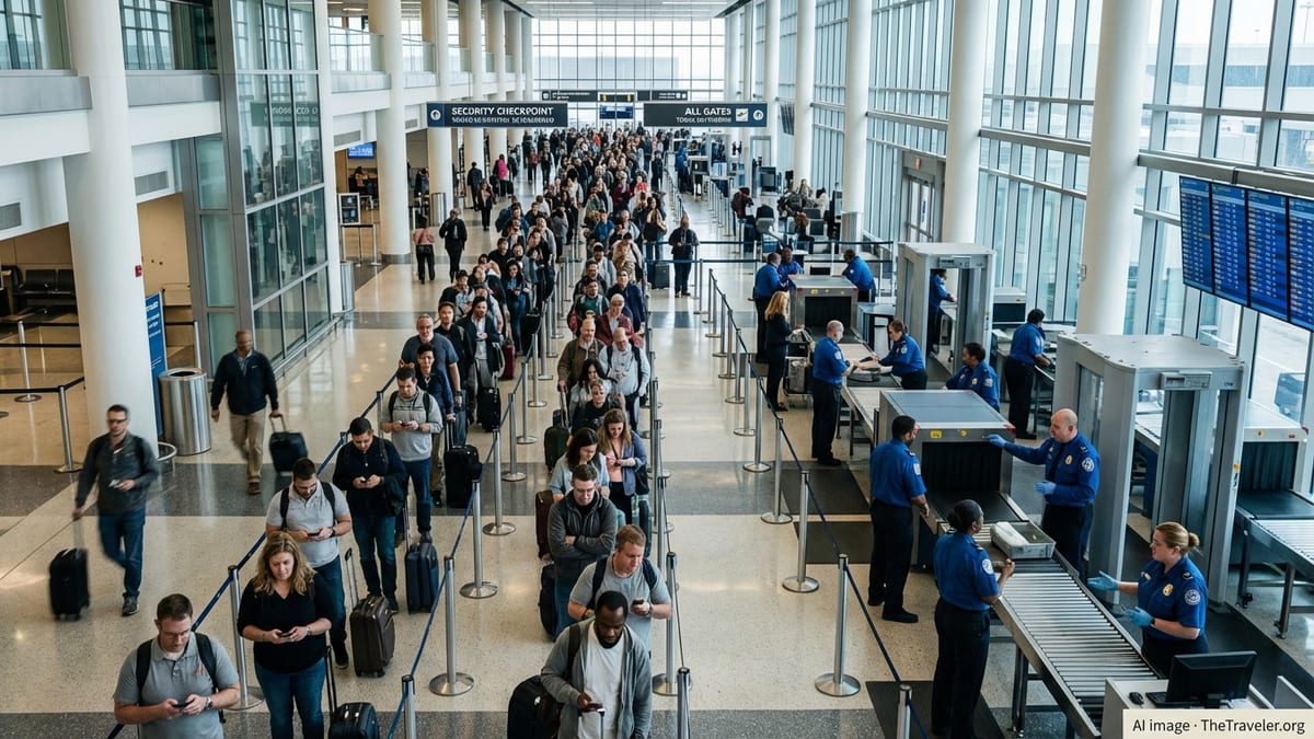 US Shutdown Puts Air Travel at Risk as TSA Works Unpaid