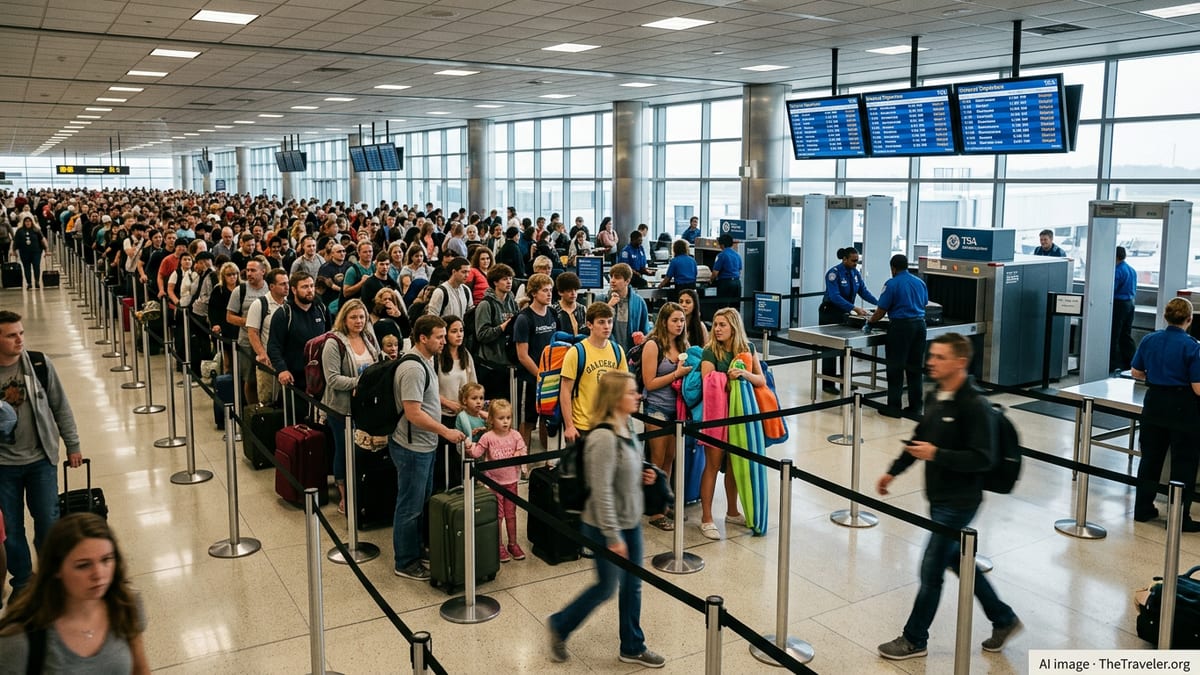 US Spring Break Travel Snarled by Security Lines and Shutdown