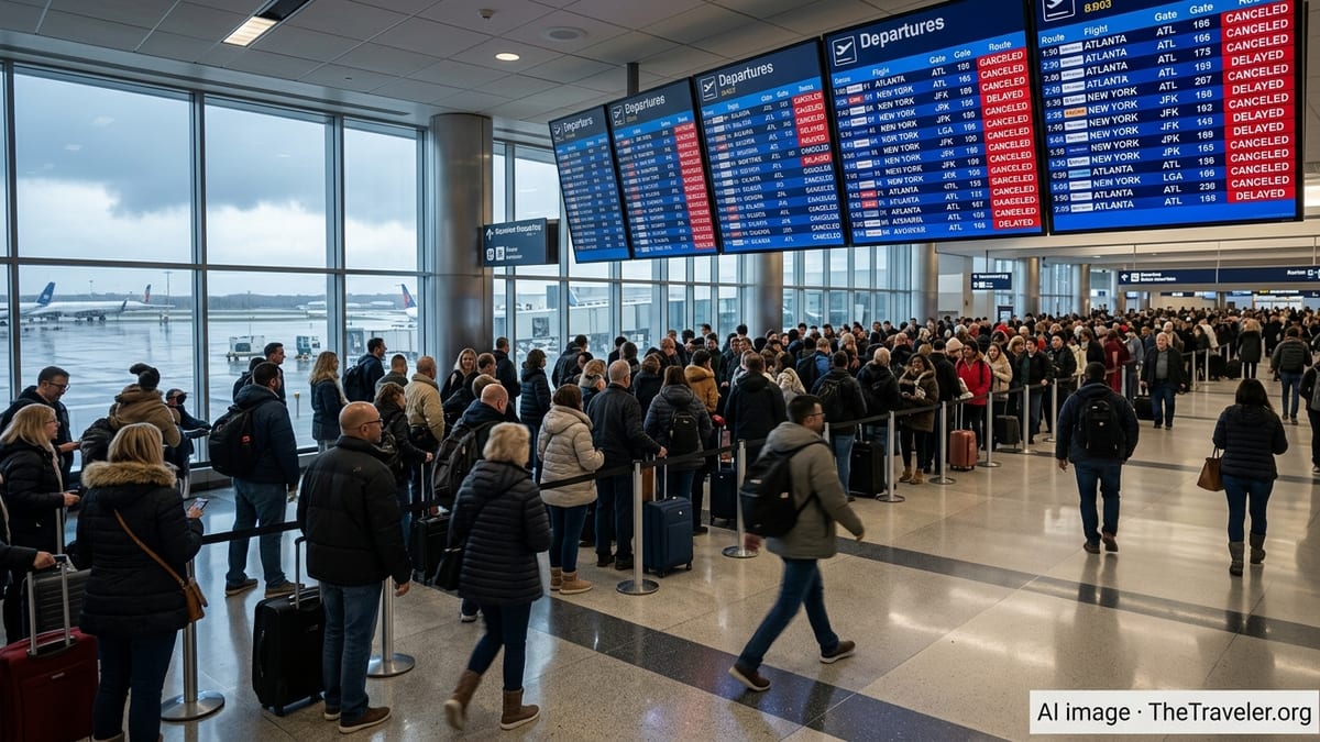 Massive Storm Snarls U.S. Air Travel With Thousands of Cancellations