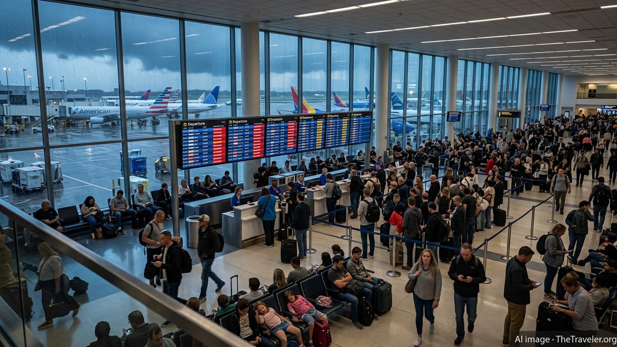 Severe Storms Trigger Major U.S. Flight Disruptions Nationwide