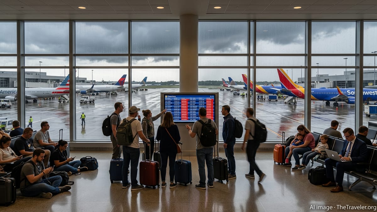 Tornado Warnings Trigger Fresh Wave of U.S. Flight Chaos