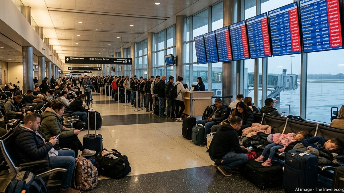 US Flight Chaos Hits Major Hubs as Storms Snarl Travel