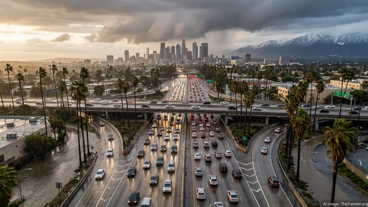 Extreme Storms Snarl Travel Across California and Minnesota