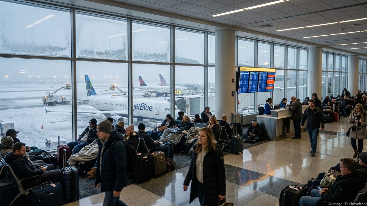Snowstorms Cripple US Air Travel, Stranding Thousands