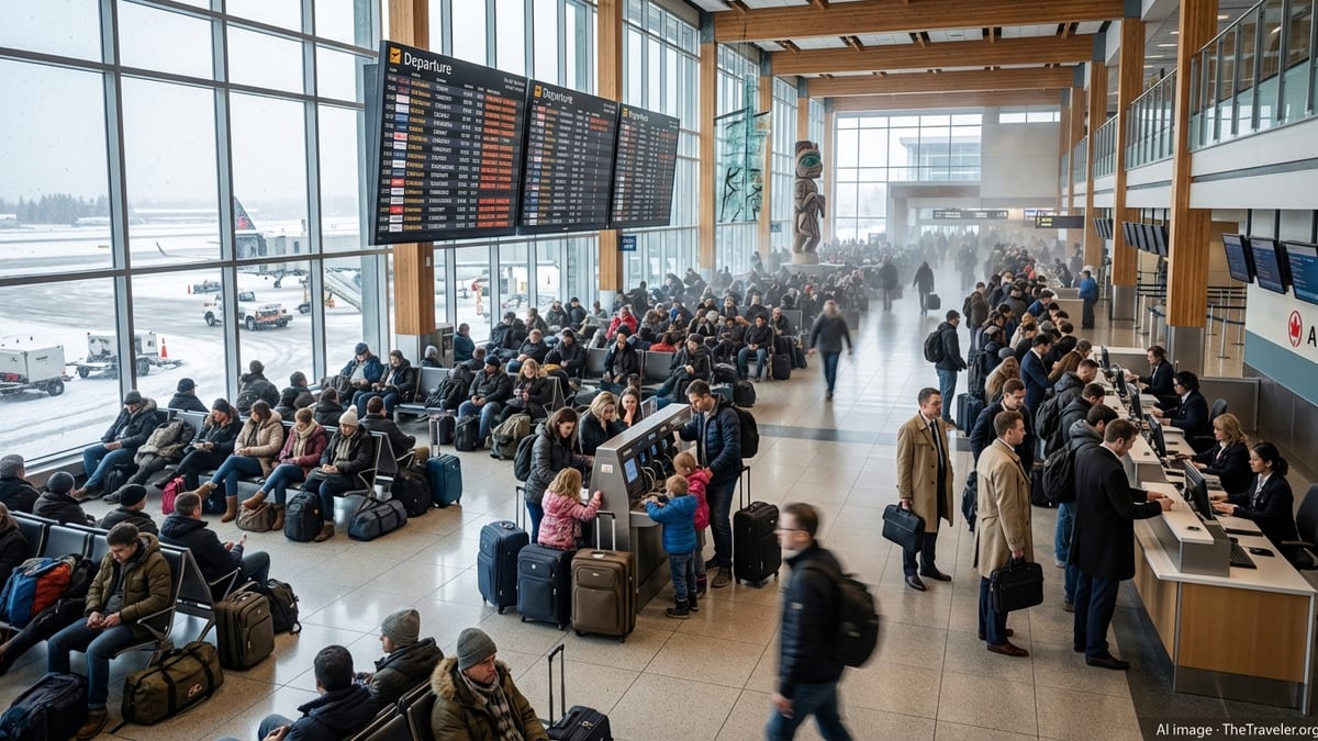 Flight Chaos Strands Hundreds at Vancouver Airport