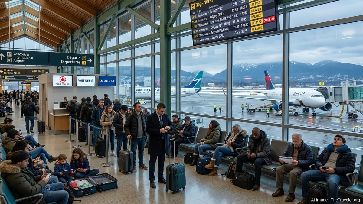 Vancouver Airport Delays Snarl Flights to Toronto, Calgary, New York and Tokyo