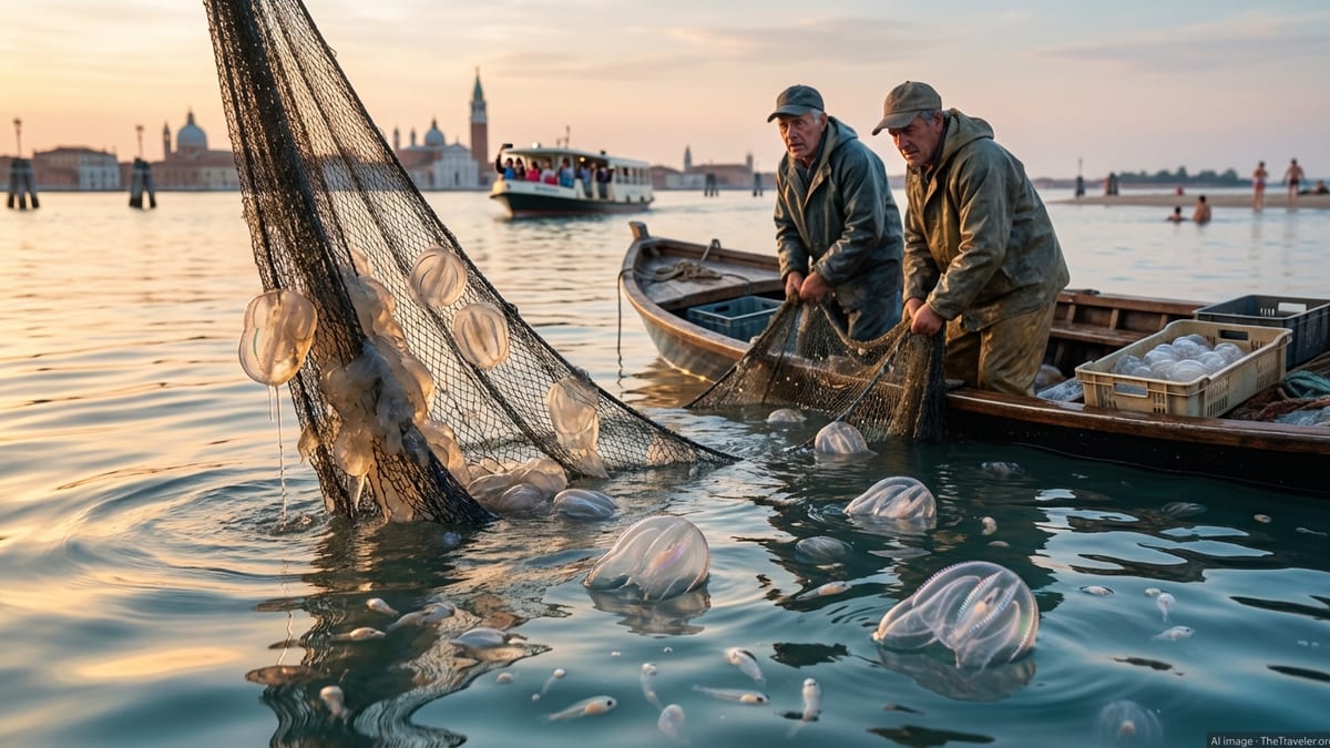 Cannibal Comb Jelly Boom Threatens Venice Lagoon Fisheries and Jolts Beachgoers