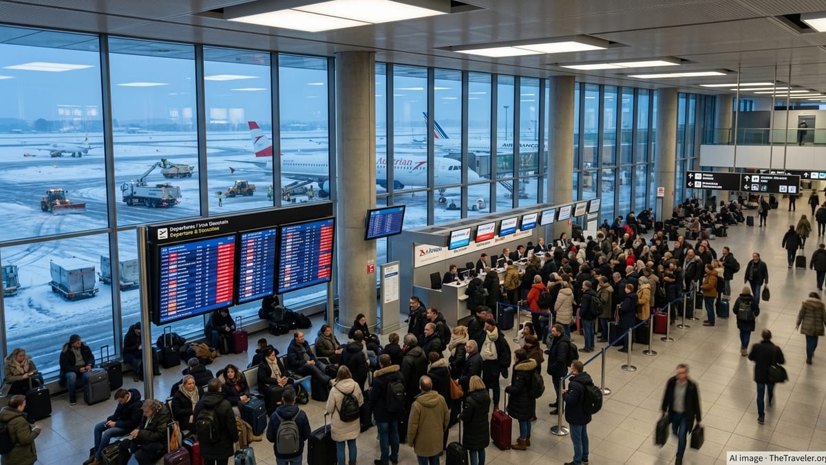 Vienna Snow Chaos Strands Thousands as Flights Cripple Europe