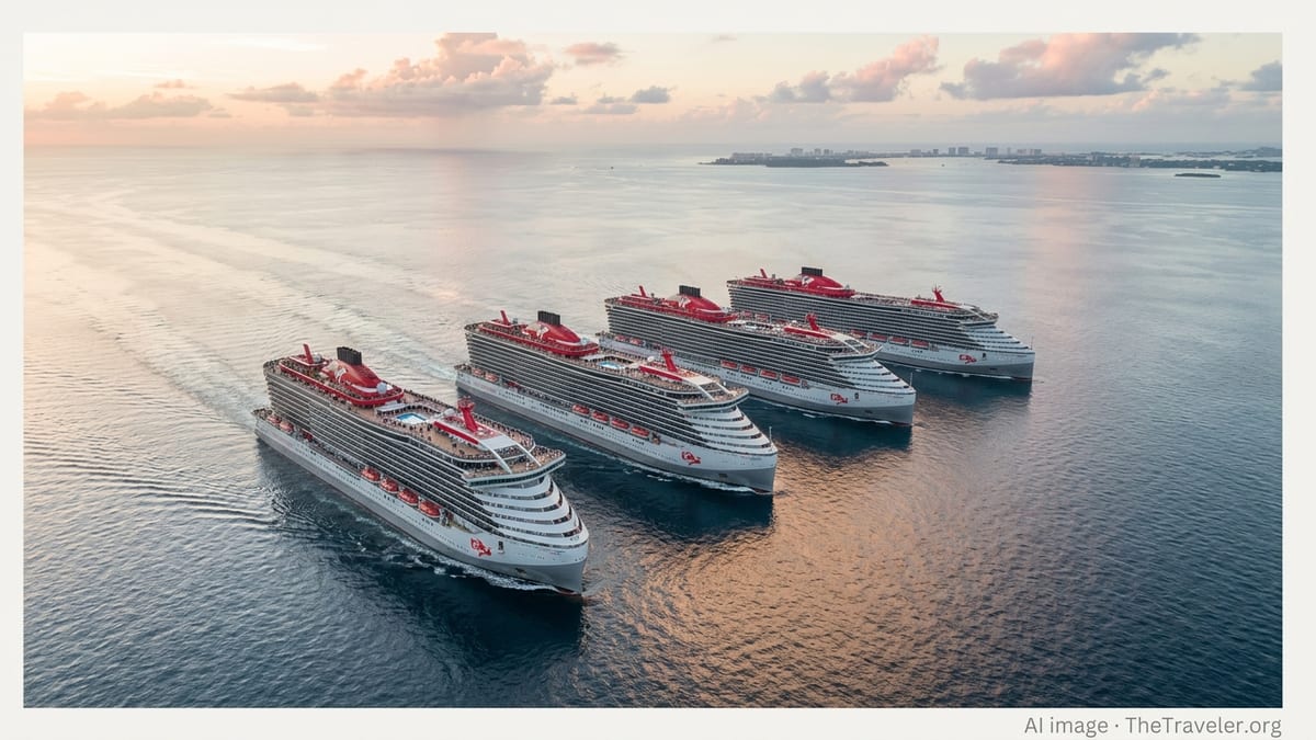 Virgin Voyages Plans Historic Full-Fleet Caribbean Meet-Up in 2027