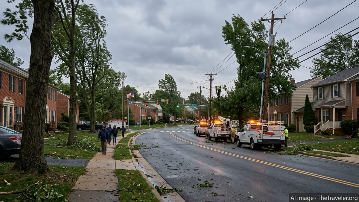 High Winds Cut Power to 450,000 Across Mid-Atlantic and Northeast
