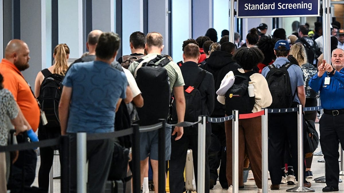 Viral vodka shots in TSA line capture strain on US air travel