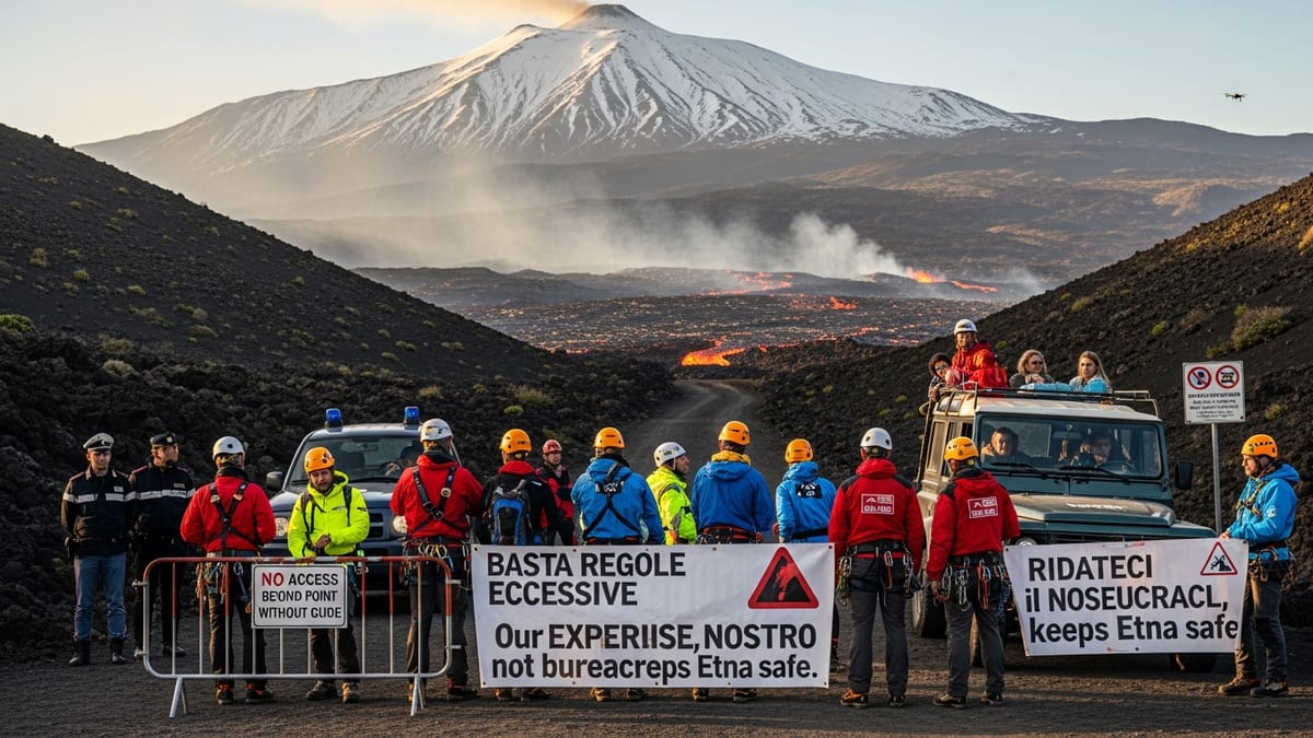 Mount Etna Guides Strike as New Lava-Access Rules Disrupt Sicily Volcano Tourism