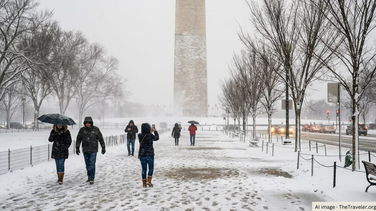 Washington DC Braces for Major Snowstorm Disrupting Travel