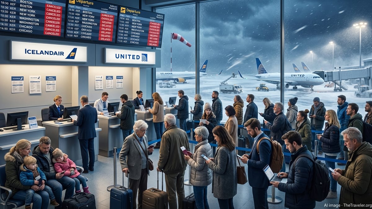 Iceland Winter Storms Disrupt Icelandair, United Flights on Key U.S.–Reykjavik Routes