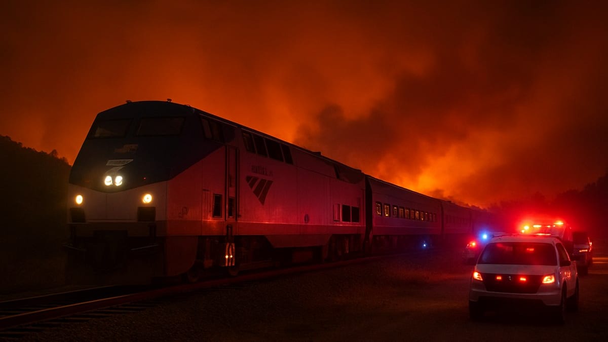 Wildfire Leaves Amtrak Riders Stranded Over 20 Hours in Florida