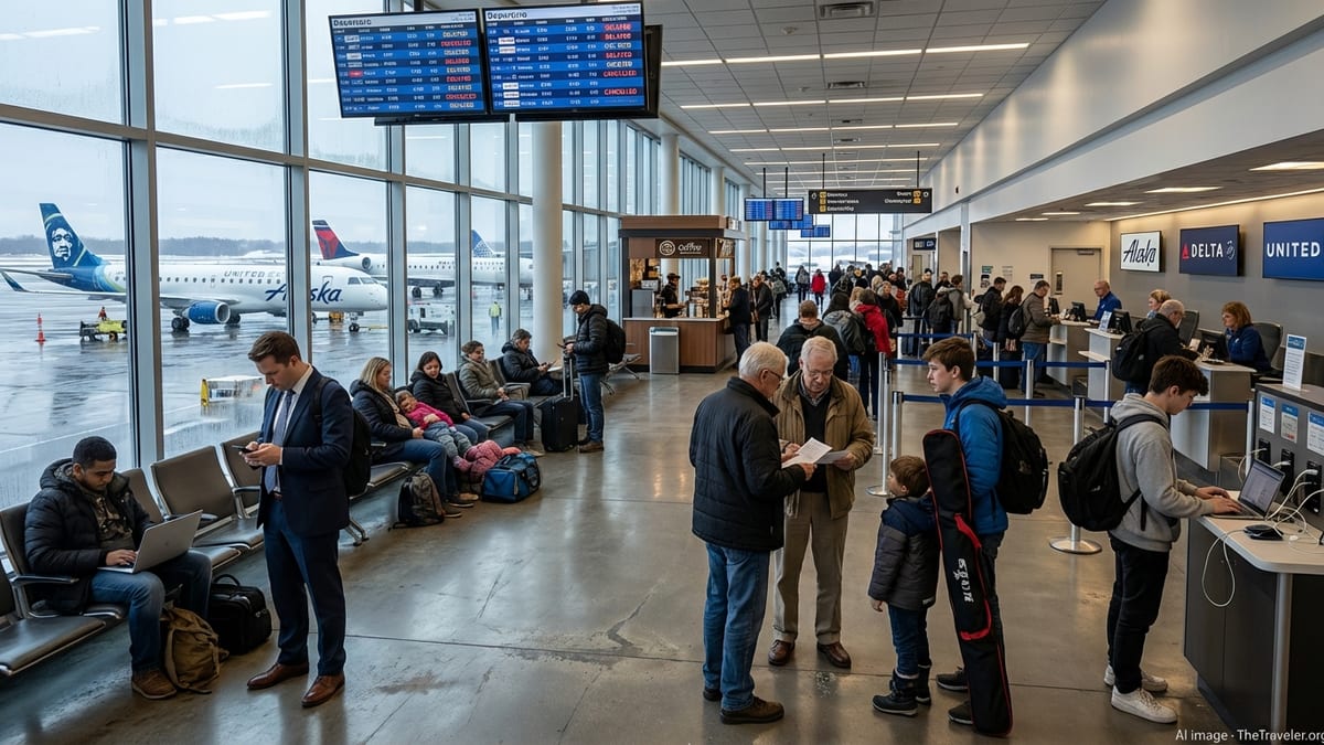 February Flight Chaos Strands Travelers at Central Oregon’s Roberts Field