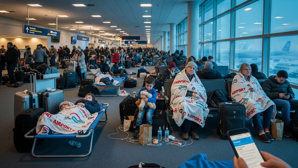 Winter Storm Fern Paralyzes U.S. Air Travel, 16,000 Flights Canceled or Delayed