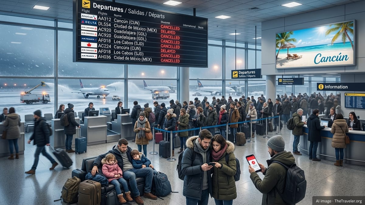 Winter Storm Chaos Triggers New Wave of Flight Disruptions to Mexico Hotspots