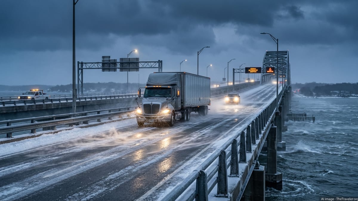 Nor’easter Slams Virginia: High Winds Rattle Downing Bridge, Coastal Crossings and Travelers