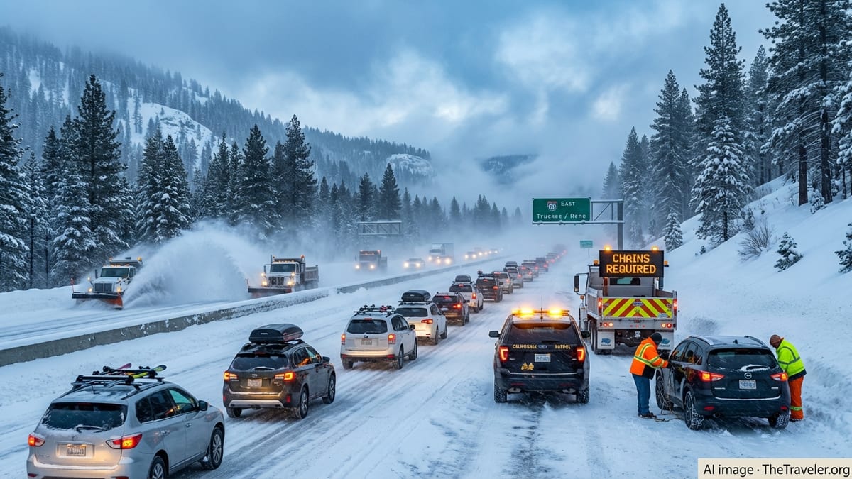 Presidents Day Winter Storm Poised to Snarl California Roads and Flights