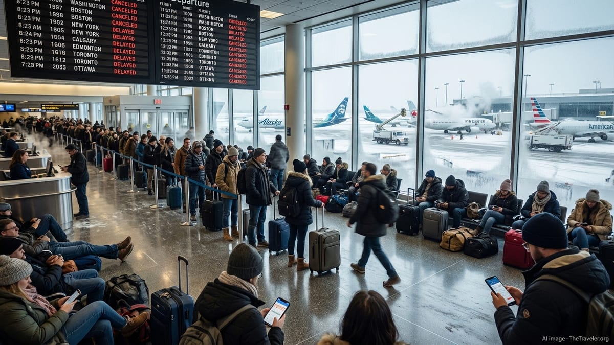 Winter Blizzard Chaos Snarls Flights Across U.S. and Canada
