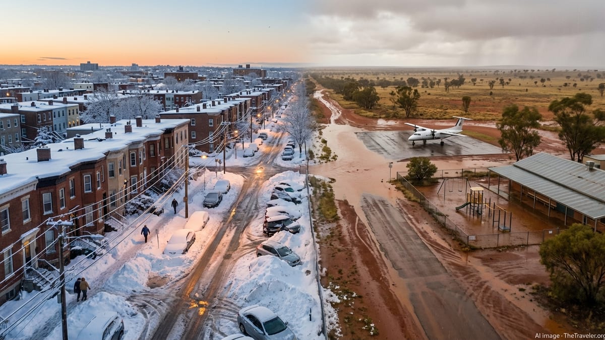 Winter Storm Hernando Slams Northeast US and Soaked Australia