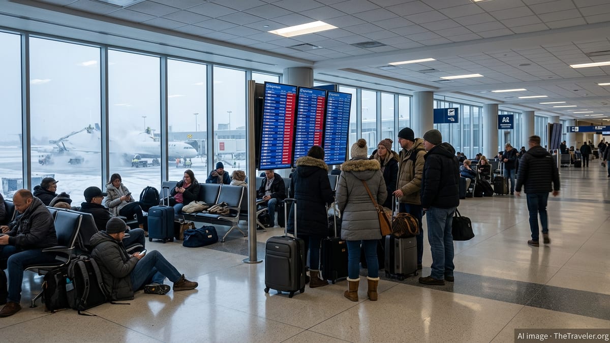 Winter Storm Iona Triggers Severe Flight Chaos Across US